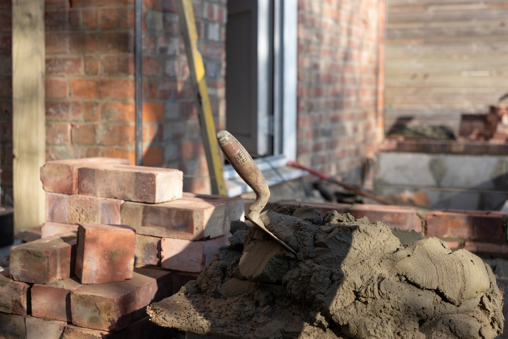 House extension bricklaying